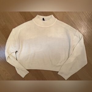 H & M Divided Off-White Turtleneck Sweater